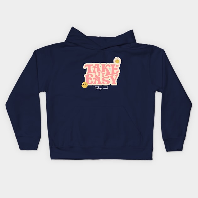 Take It Easy Kids Hoodie by Phat Design